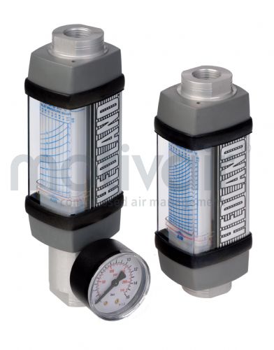 Hedland Flow Meter With Aluminium Case & Integrated Pressure Gauge