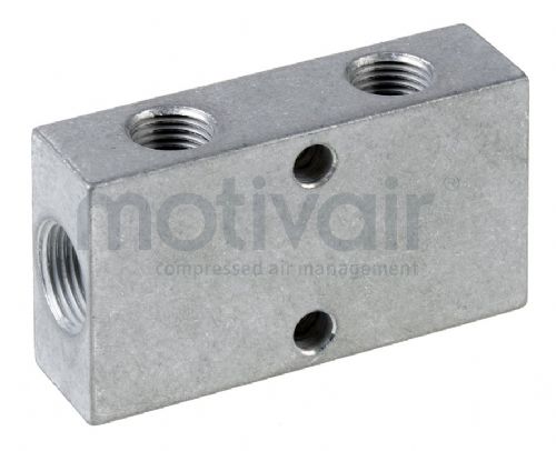 Aluminium Single Side BSP  Manifold 1/8