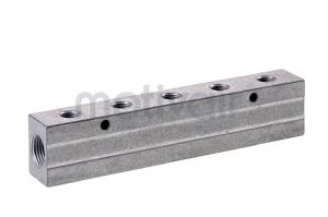 Aluminium Double Sided BSP  Manifold M5 - 1/2