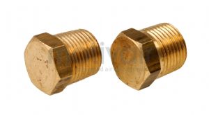 Brass Solid Hex Male BSPT and NPT Blanking Plug