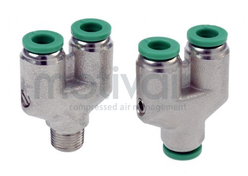 Olab Push in Y Piece Connector 4mm - 6mm