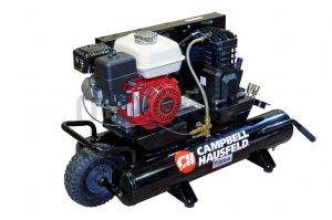 Petrol compressor Honda 5.5HP - wheelbarrow style