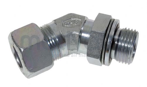 Swivel 45 Deg Elbow BSPP Metric (L) & (S)