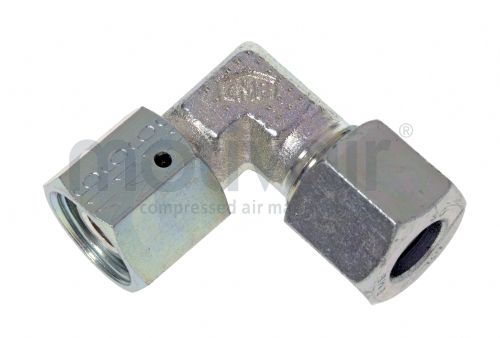 Female Swivel 90 Deg Elbow Coupling Metric DKO