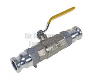 Ball valve/Camlock assembly Aluminium 1/2