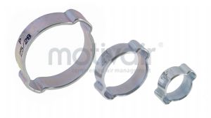 Mild & S. Steel Double Ear O Clips   5mm - 46mm