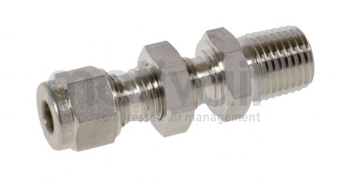 Bulkhead Male Connector NPT Metric