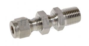 Bulkhead Male Connector NPT Metric