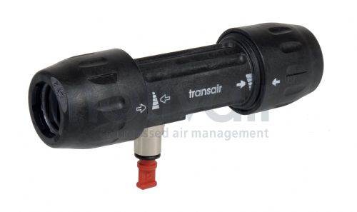 Transair Equal Connector with Vent  25 - 63mm