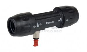 Transair Equal Connector with Vent  25 - 63mm