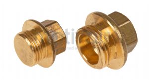 Brass Hex Male BSP Flanged Blanking Plug 1/8