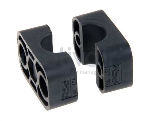 Single Std Tube Smooth Clamp Jaws (Polyamide 6)