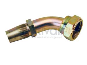 Reusable fitting - Female Swivel - Elbow 45 deg (BSP/JIC)