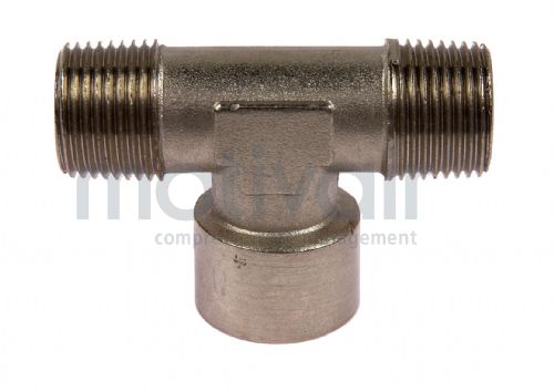 Nickel Plated Brass Centre Leg Female BSP Tee