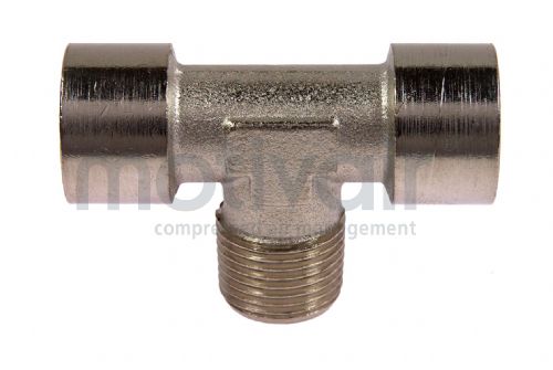 Nickel Plated Brass Centre Leg Male BSP Tee 