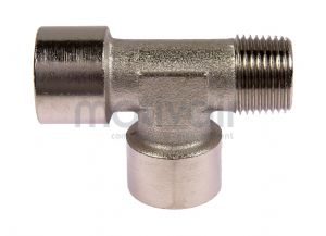 Nickel Plated Brass Offset Male BSP Tee 