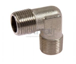 Nickel Plated Brass Male/Male BSP Equal Elbow