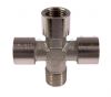 Nickel Plated Brass Male/Female BSP Equal Cross 