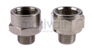 Nickel Plated Brass Male/Female BSP Adaptor 