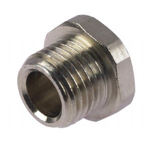 Nickel Plated Brass Hex Male BSP Blanking Plug