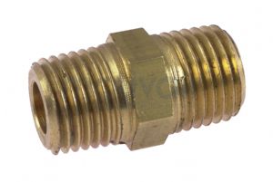 Brass Hex Male NPT/BSP Nipple Adaptor