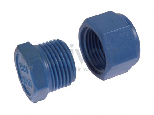 Nylon BSP Threaded Blanking Plug & Cap 1/8