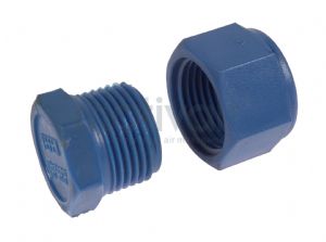 Nylon BSP Threaded Blanking Plug & Cap 1/8