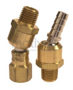 Hose Swivel Joint - Brass BSPT 1/4