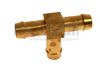 Hose Tail Barb Tee - Brass  1/4 - 3/4