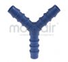 Nylon Barbed Y Hose Connector 4 - 17mm