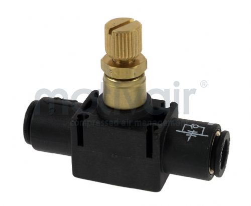 Flow control valve - in line type - push in