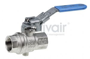 Ball valve - F/F Lockable with purge 1/4