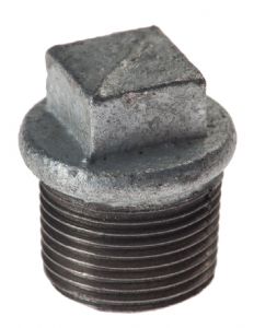 Malleable Iron Beaded Plug 1/4