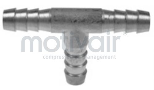 Hose Tail Tee - Brass 3/16